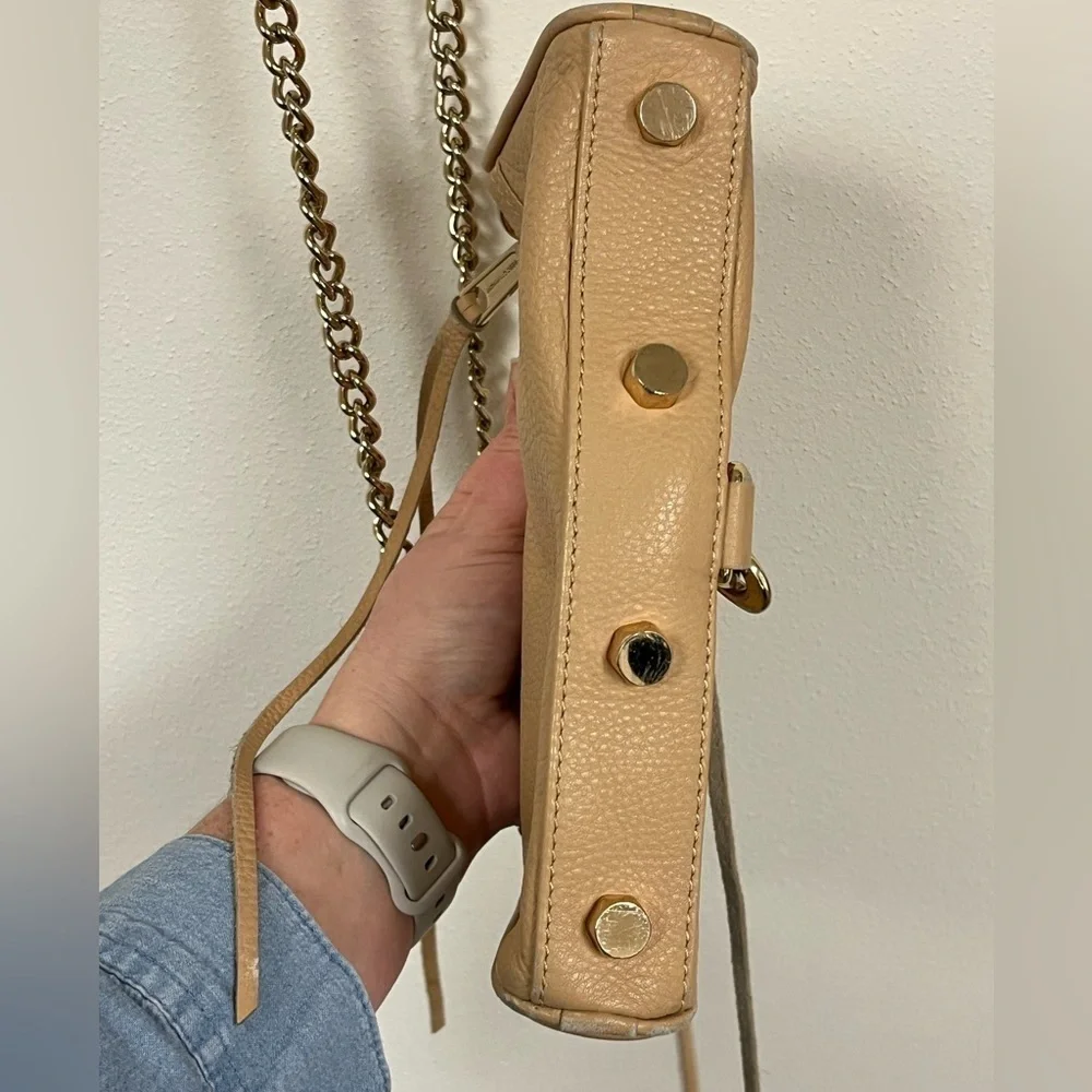 Rebecca Minkoff Leather Mini M.A.C. Bag in Camel